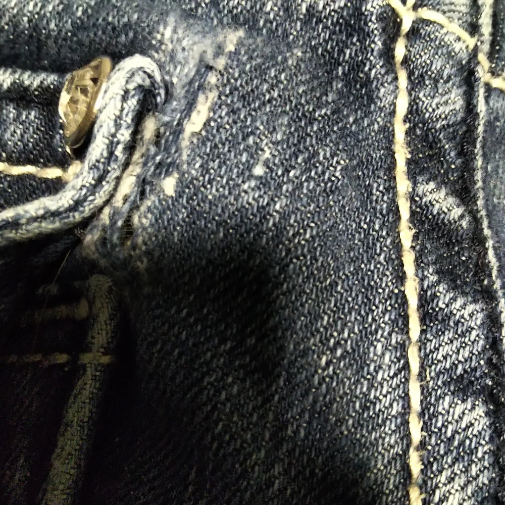 Miss Me Dark Blue Skinny Jeans with Embellished Pockets - Size 28